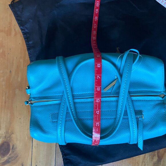 Vera Bradley Mallory Turquoise Leather Handbag - Brand New - Picture 15 of 15